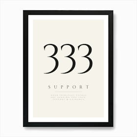333 Angel Number Print Art Print