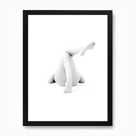 Abstract Female Legs Black And White Minimalist Feminine Boho Abstract Body Positivity Art Print Art Print