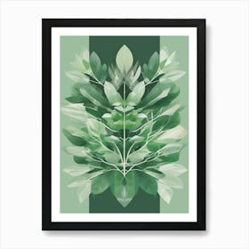 sage green art print Art Print