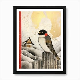 Bird Illustration Chimney Swift 1 Art Print