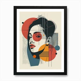 Abstract Portrait Of A Woman 103 Art Print