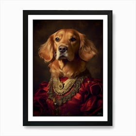 Golden Retriever Baroque 1 Art Print