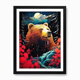 Bear In The Forest Art Print