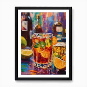 Tequila Cocktail 2 Art Print