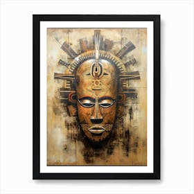 Mystic Masquerade: Unveiling African Tribes Art Print