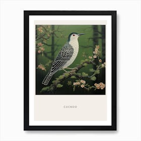 Ohara Koson Inspired Bird Painting Cuckoo 2 Poster Art Print