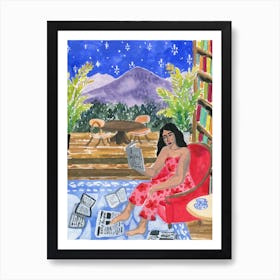 Reading Room Art Print