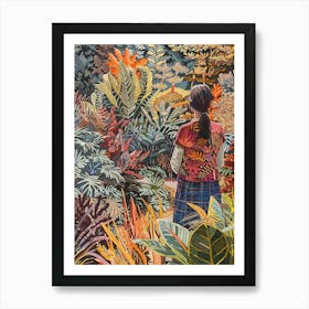 In The Garden Butchart Gardens 2 Art Print