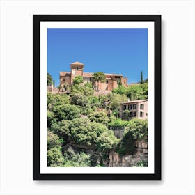 Deia Mallorca Spain Castle On A Cliff Art Print