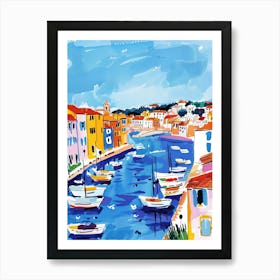 Travel Poster Happy Places Marseille 4 Art Print