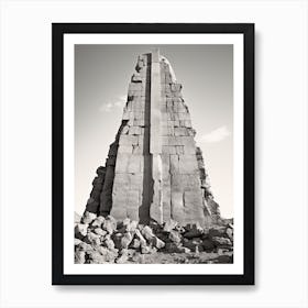 Luxor, Egypt, Black And White Photography 4 Art Print