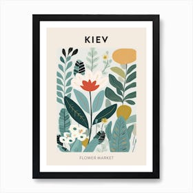 Flower Market Poster Kiev Ukraine Art Print