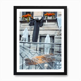 Keep Out, Halloween In New York Art Print