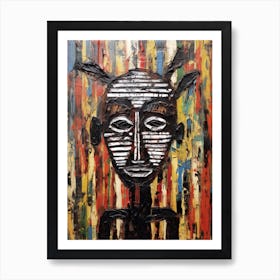 African Tribe Man Art Print