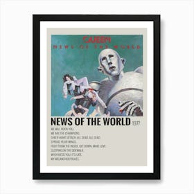 News Of The World Album Cover Signed Poster Art Print