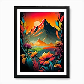 Mountain Landscape 4 Art Print