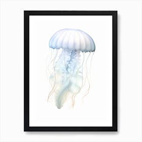 Sea Nettle Jellyfish Drawing 2 Art Print