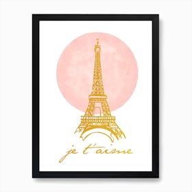 Tour Eiffel poster minimaliste pour salon