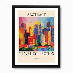 Abstract Travel Collection Poster Singapore 8 Art Print