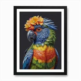 Colorful Parrot Art Print