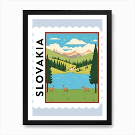 Slovakia 2 Travel Stamp Poster Art Print