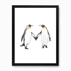 Royal Penguins Art Print