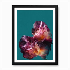 Self Portrait Peonies Art Print