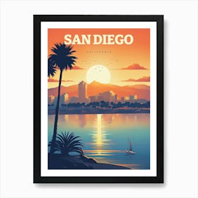 San Diego California Travel Art Print