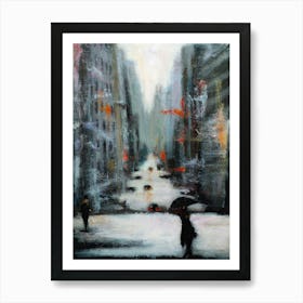 New York City In Winter Art Print