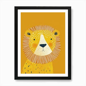Yellow Lion 4 Art Print