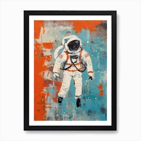 Expressive Astronaut Painting 5 Art Print