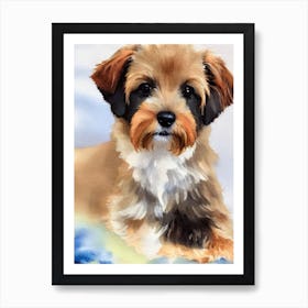 Norfolk Terrier 3 Watercolour Dog Art Print