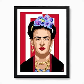 Frida Kahlo Minimal Art Print