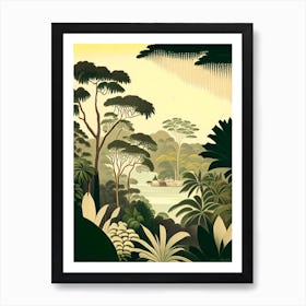 Seychelles Seychelles Rousseau Inspired Tropical Destination Art Print