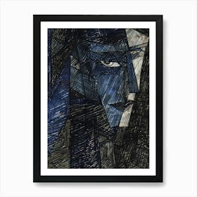 Face Of A Man 16 Art Print