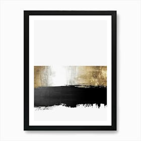 Gold And Black Canvas Print 9 Art Print