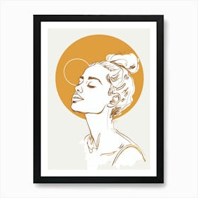 Portrait Of A Woman 505 Art Print