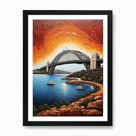 Default Australian Aboriginal Dot Art Style Painting Of The Sy 0 (1) Art Print