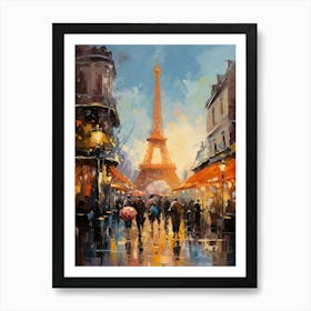 Eiffel Tower Dominating the Paris Skyline Art Print