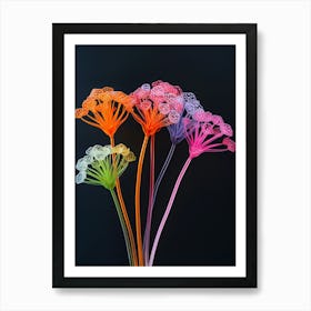 Bright Inflatable Flowers Queen Annes Lace Art Print