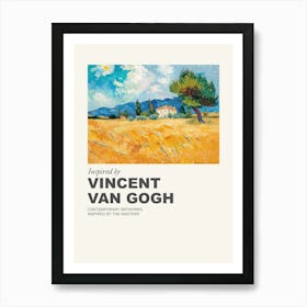 Museum Poster Inspired By Vincent Van Gogh 1 Art Print
