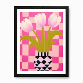 Tulips Flower Vase 4 Art Print