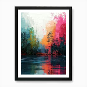 Abstract | Pixel Art Series Art Print