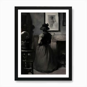 Lady In A Hat Art Print