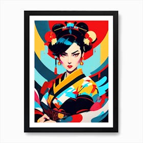 Geisha 80 Art Print