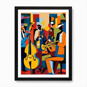 4 Jazz Musicians 2 Art Print
