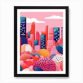 Sydney, Illustration In The Style Of Pop Art 3 Art Print