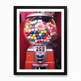 Bubble Gum Machine Retro Summer Photography 1 Art Print