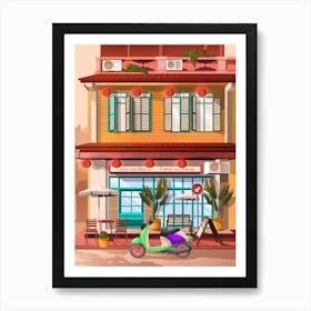 Shophouse Art Print