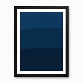 Blue Gradient Art Print